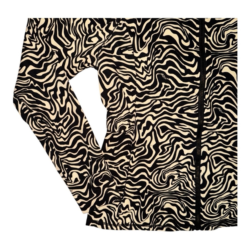 Fabletics XL Marbled Zebra Trinity Performance Activewear Zip Jacket w/ Pockets - Picture 14 of 16